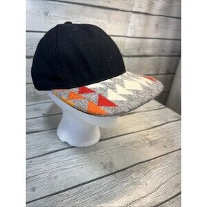 Vintage Pendleton Wool Hat Cap Strap Back Adjustable Aztec Design Pattern 90's